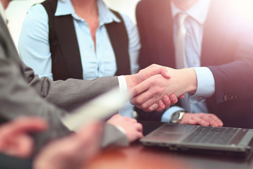 Business People Meeting Discussion Corporate Handshake Concept