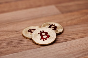 Metal bitcoin coin