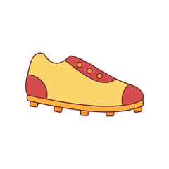 Soccer sneaker icon, cartoon style