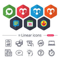 Couple love icon. Lesbian and Gay lovers signs.