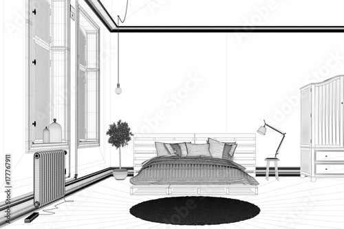 "CAD Planung von Schlafzimmer" Stockfotos und lizenzfreie Bilder auf