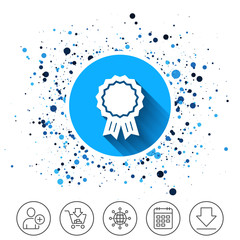 Award medal icon. Best guarantee symbol.