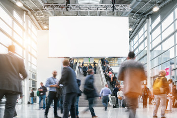 crowd of Blurred business people 