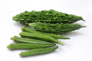 bitter gourd and lay finger