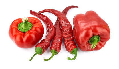 hot peppers and sweet peppers