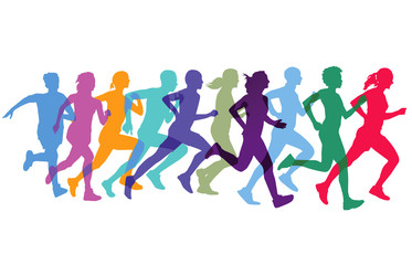 Plakat Sportlich laufen und joggen
