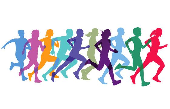 Sportlich laufen und joggen