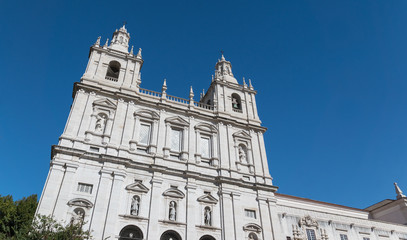 Fototapeta na wymiar Sao Vicente de Fora Church in Alfama, Lisbon, Portugal 
