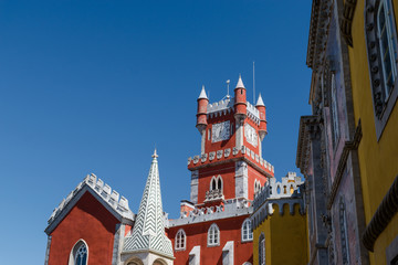 Famous palace of Pena in Sintra, Portugal