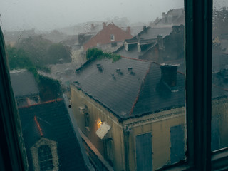 Rain over New Orleans