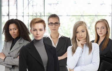 Confident businesswomen at office