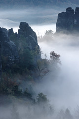 Fog in the rocks - 177779737