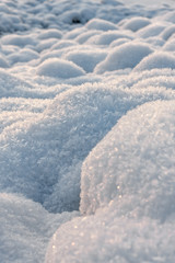 Obraz premium Nice winter texture from snow