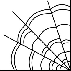 Halloween vector spiderweb border spider