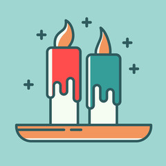 Merry christmas icons and elements design