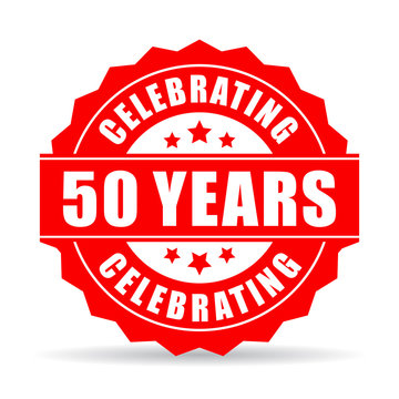 50 years celebrating vector star