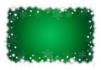 Новогодний зеленый фон