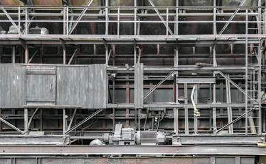 rundown  industrial scenery