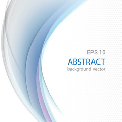 Vector Abstract smooth color blue wave background.Vector illustration eps 10