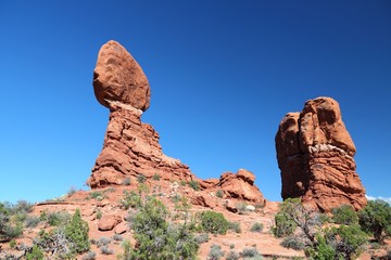 Balanced Rock in Arches National Park, Utah