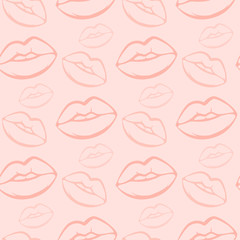 Pink Lips Pattern