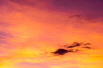 Beautiful vibrant sunset