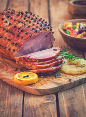 Glazed Holiday Ham 