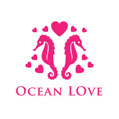 seahorses in love