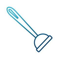 Toilet pump isolated icon vector illustration graphic design