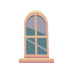 House big window icon vector illustration graphic design