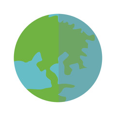 Earth world isolated icon vector illustration graphic design
