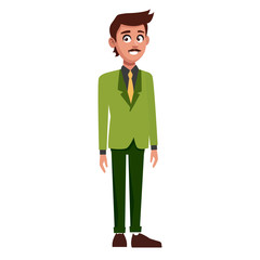 School teacher cartoon icon vector illustration graphic design