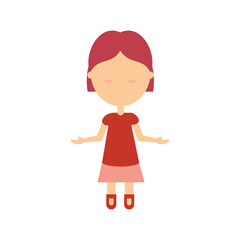 woman with open arms  vector illustration