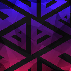 Abstract background vector design. Geometric polygonal backdrop with triangle shape elements.