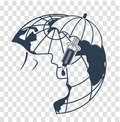 silhouette on world polio day