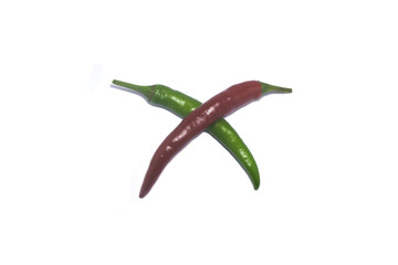 red and green chili