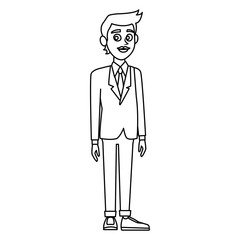 Fototapeta premium School teacher cartoon icon vector illustration graphic design