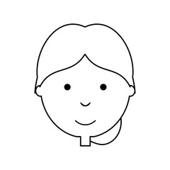 woman face  vector illustration