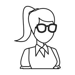 School teacher cartoon icon vector illustration graphic design
