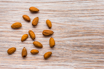 nuts almonds close up