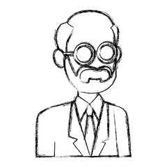 School teacher cartoon icon vector illustration graphic design