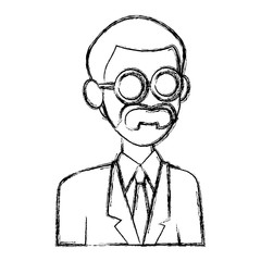 School teacher cartoon icon vector illustration graphic design