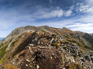 trekking in Calimani mountains, Romania