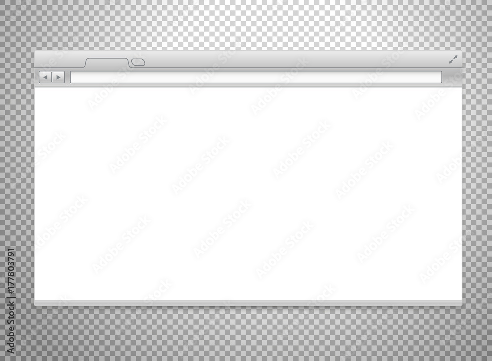 Aufkleber modern browser vector mockup isolated on transparent background