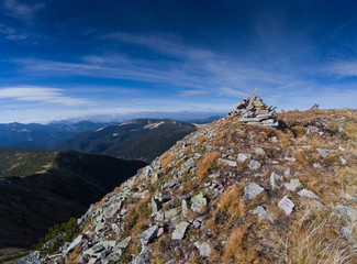 trekking in Calimani mountains, Romania