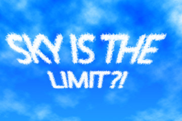 Sky Is The Limit Cloud Lettering!?