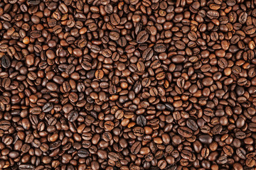 Roasted coffee beans background
