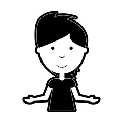 man with open arms vector illustration