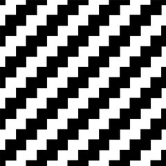 Vector abstract seamless pattern - linear zigzag background