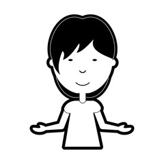 man with open arms vector illustration